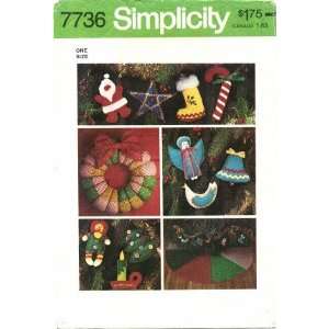  Simplicity 7736 Vintage Sewing Pattern Christmas 