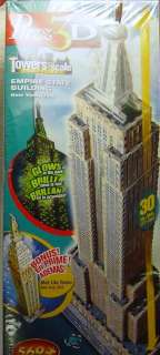EMPIRE STATE BUILDING/MET LIFE TOWER/PUZZ 3D/NEW SEALED  