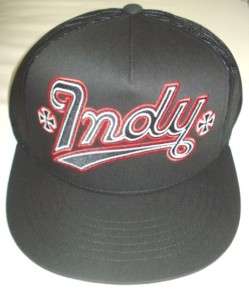 INDEPENDENT BYPASS TRUCK CO HAT BLACK INDY CAP E60  