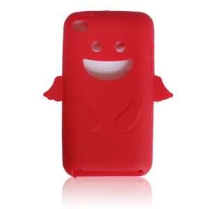  Angel Silicone Case Cover for Apple iPod Touch 4 Red J27 