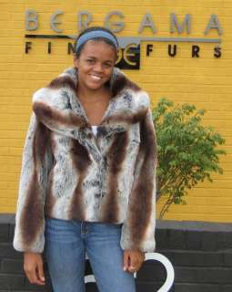 New Imitation Faux Fur Mink Coat Crop Jacket Bolero M  