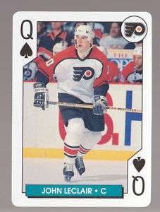 JOHN LeCLAIR 1995 96 NHL HOCKEY ACES PLAYING CARD  