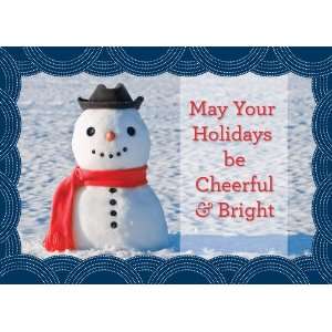 Happy Snowman Holiday Cards 