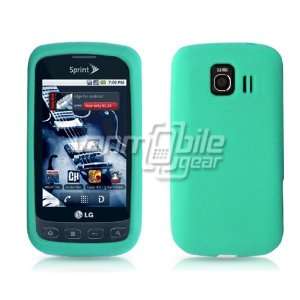 VMG LG Optimus S   Turquoise Soft Rubber Silicone Gel Skin Case Cover 