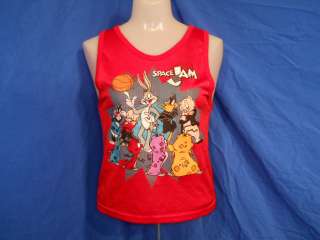 vintage SPACE JAM LOONEY TUNES BASKETBALL MOVIE JERSEY t shirt YOUTH 