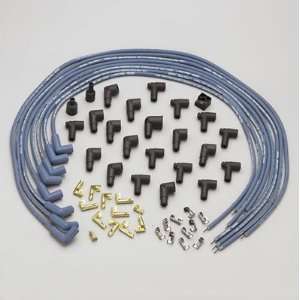 Spark Plug Wires, Blue Max Spiral Core, 8mm, Blue, 90 Degree Plug Boot 