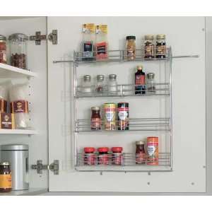  Fulterer Spice Rack   14.26W x 18.9H   Chrome