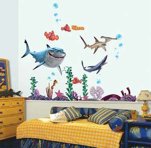 Kids Nemo Shark 2 Nursery Wall Stickers Decal art Deco  