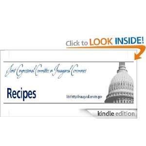 Recipes from the 2009 Inaugural Luncheon Joint Congressional 