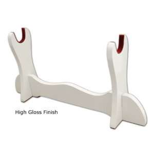  High Gloss Sword Stand White with Red Liner Sports 