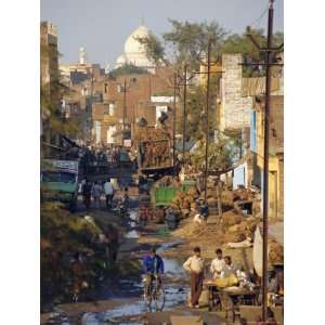 Slums Within a Kilometer of the Taj Mahal, Agra, Uttar Pradesh, India 