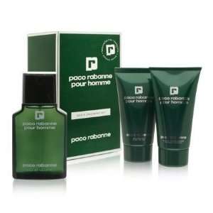 Paco Rabanne by for Men 3 Set  ED Toilette Spray,Shower Gel,Smoothing 