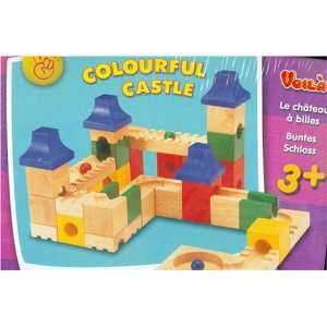    Colourful Castle Set,set Wooden Building Blocks Toys & Games
