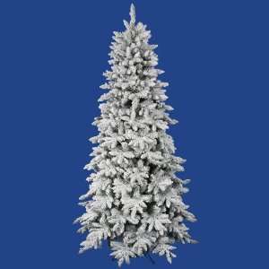   Flocked Olympia Fir Artificial Christmas Tree   Unlit