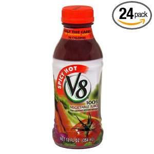 V8 Vegetable Juice Spicy Hot, 12 Ounce Units (Pack of 24)  