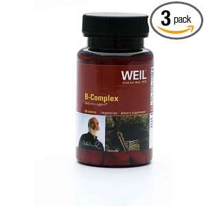  Weil Nutritional Vitamin B Complex Caplets 90 Count, (Pack 
