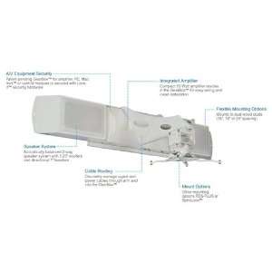   Ultra Short Throw Projector Wall Mount with FTP and Audio Electronics