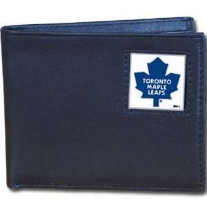 Toronto Maple Leafs Leather Bifold Wallet   NHL Hockey Fan Shop Sports 
