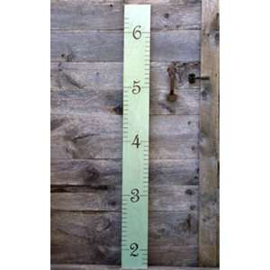  Robins Egg Blue Wooden Ruler Growth Chart Baby