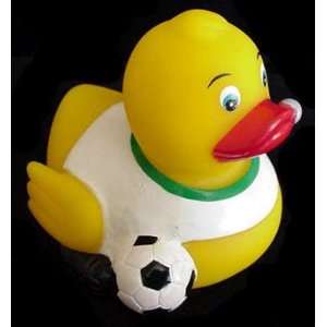  Soccer Rubber Ducky (white) 