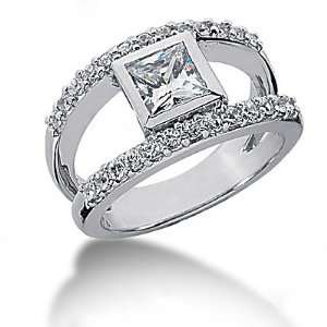   Ct. DIAMOND wedding ring gold E VVS1 diamonds ring 