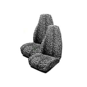   Animal Print Front Seat Covers   Cheetah Black and White Automotive
