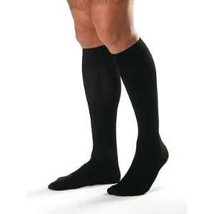    30 mmHg Closed Toe Knee High Ribbed Compression Socks with Full Calf