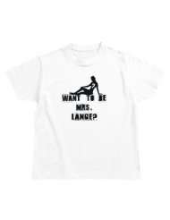 Want To Be Mrs. Lange? Noms de Famille T shirt Garçon (Blanc, tailles 